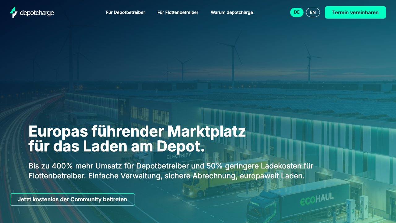 Depotcharge Homepage